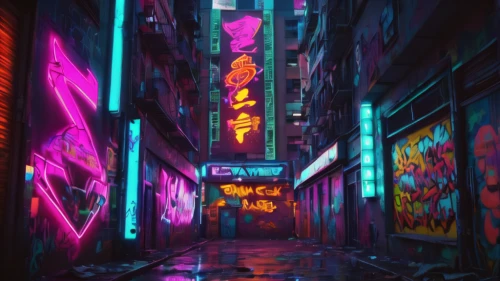 cyberpunk,neon lights,neon arrows,shinjuku,neon sign,colorful city,neon light,alleyway,alley,tokyo,tokyo city,neon,vapor,hong kong,neon ghosts,taipei,shibuya,neon coffee,osaka,colored lights,Conceptual Art,Sci-Fi,Sci-Fi 26