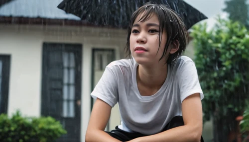 in the rain,asian umbrella,depressed woman,girl sitting,vietnamese woman,rainy,rainy weather,raindops,heavy rain,rain,rainy season,raining,rainy day,asian woman,gỏi cuốn,asian girl,worried girl,vietnam vnd,walking in the rain,hanoi