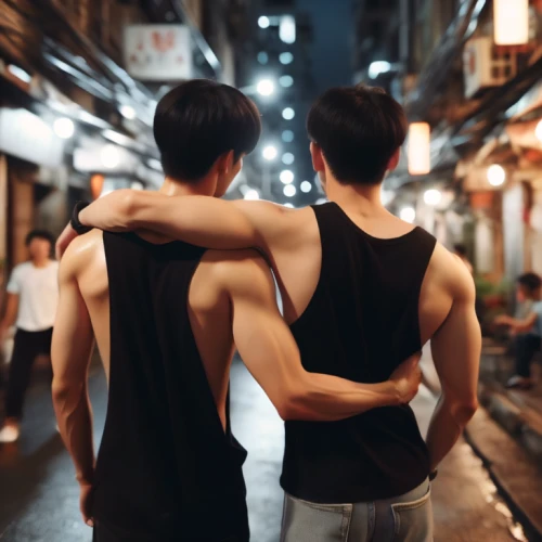 gay love,gay couple,hand in hand,glbt,shoulder pain,physical distance,couple - relationship,together,dancing couple,connective back,bonded,gay men,shoulder length,into each other,couple,brotherhood,partnerlook,shoulder,kimjongilia,arms