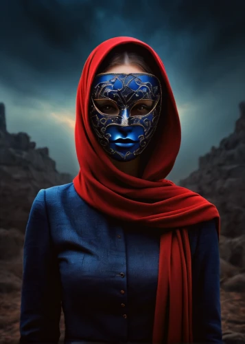 mystique,blue enchantress,golden mask,scarab,blue demon,masquerade,gold mask,masque,head woman,ancient egyptian girl,with the mask,red and blue,sphynx,anonymous mask,protective mask,mazarine blue,covid-19 mask,digital compositing,karnak,photo manipulation,Photography,Documentary Photography,Documentary Photography 32