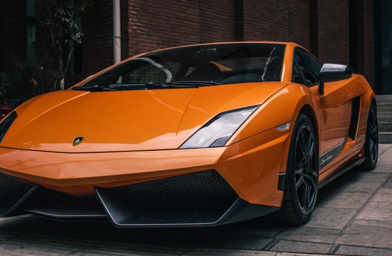 this is an image of the front end of a sports car