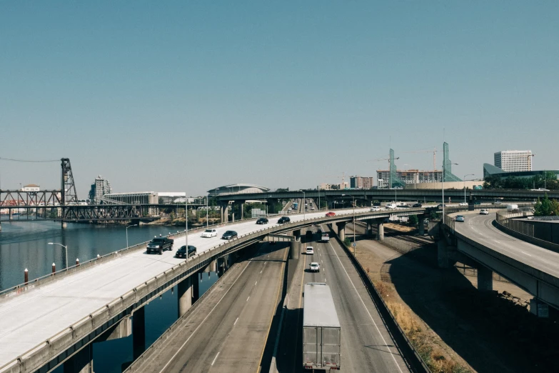 there is an elevated highway above the water