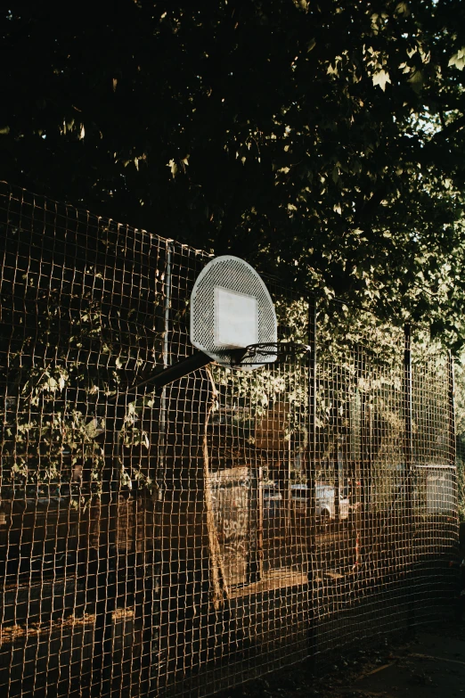 an image of a basketball goal and nets