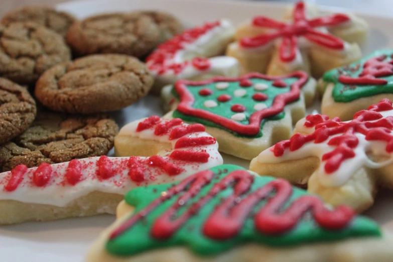 the cookies have decorated different types of them