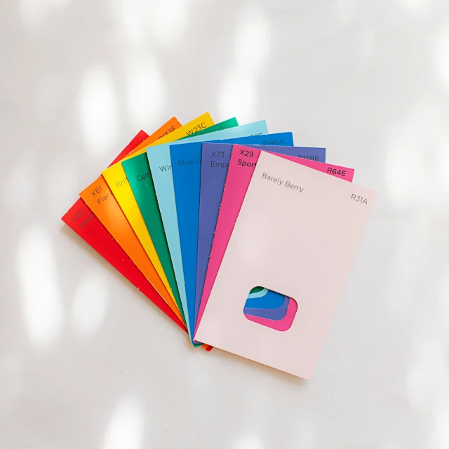 the colorful envelopes are made of paper