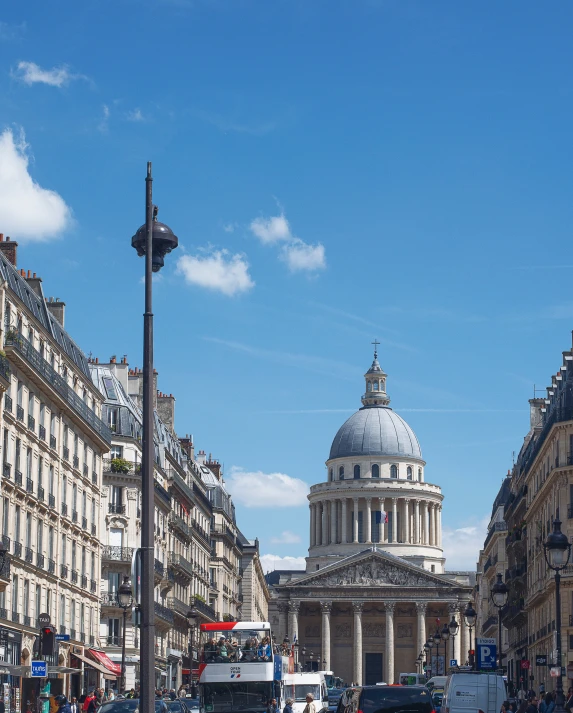 there are many very big buildings down this street