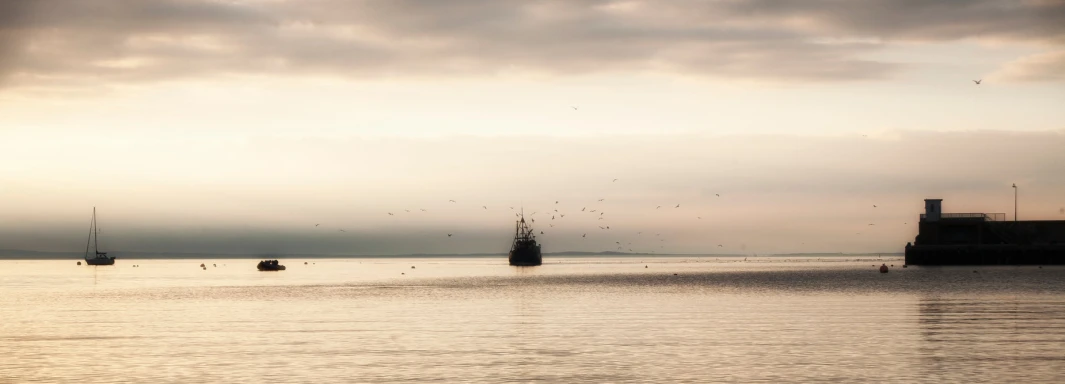 a sail boat that is out on the water