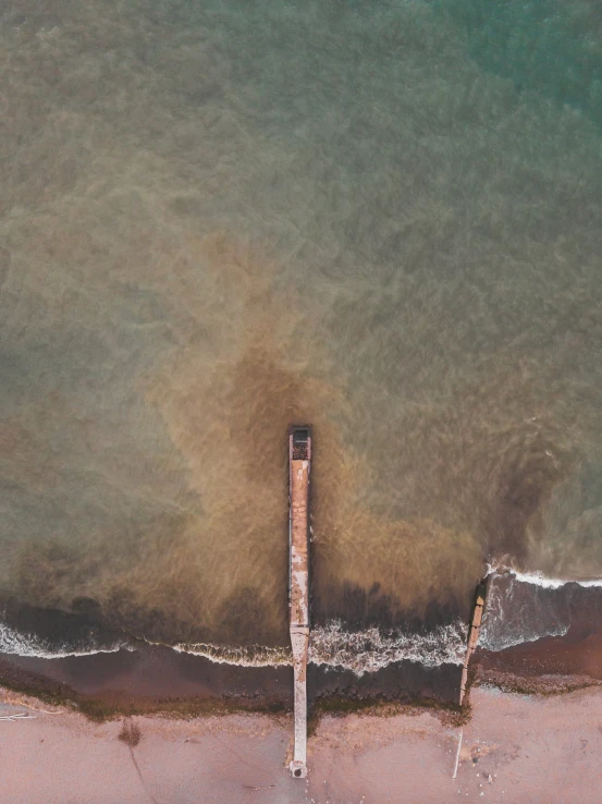 the water and sand are a great contrast