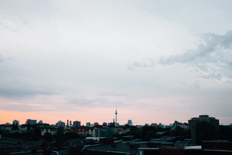 a cityscape taken from the top of a tall building