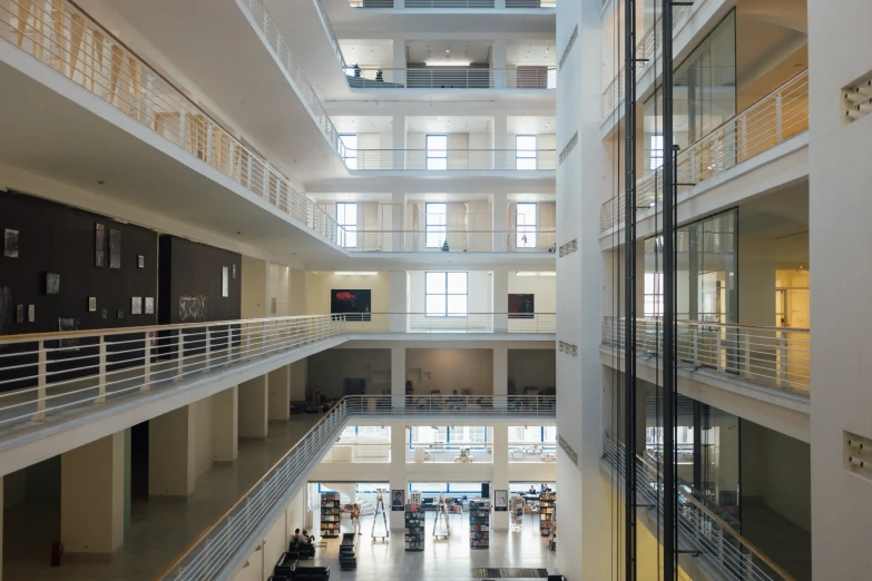 a view of the main atrium of a building