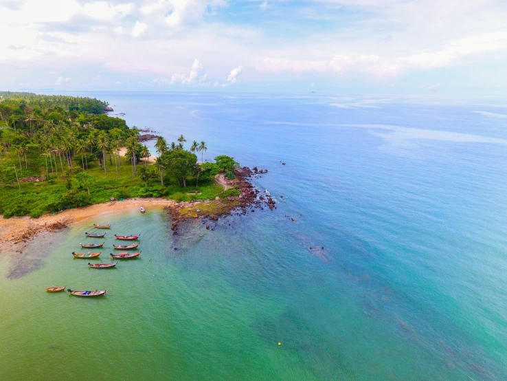 a large body of water with many boats on it