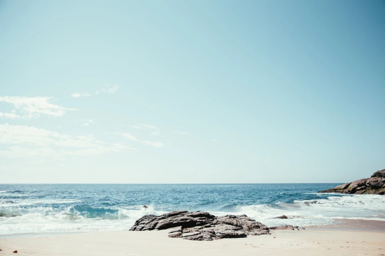 the view from the sand towards the ocean