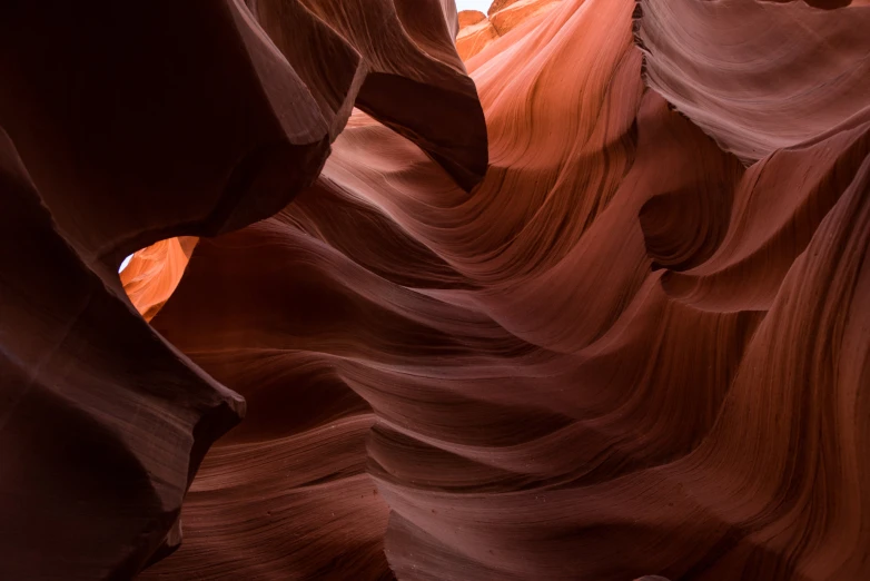 the lower portion of antelope canyon is almost hidden