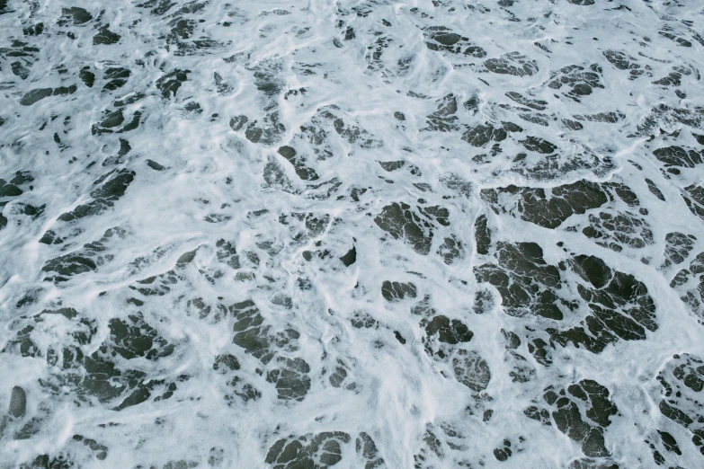 closeup view of rocks in the ocean water