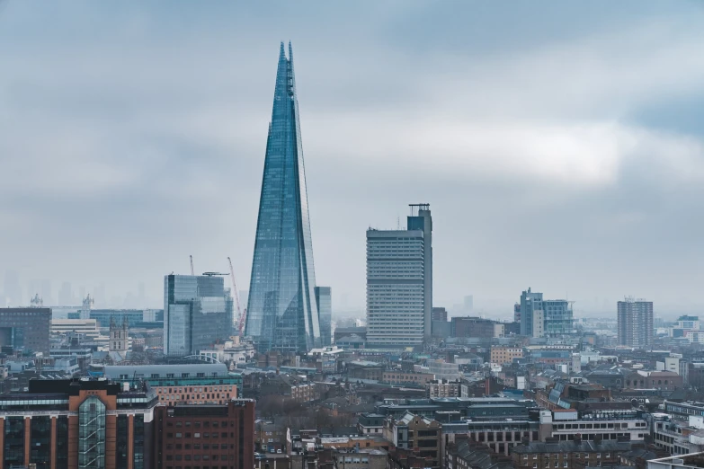 a view of a city from the top of a building