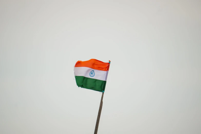 indian flag flying high in the sky