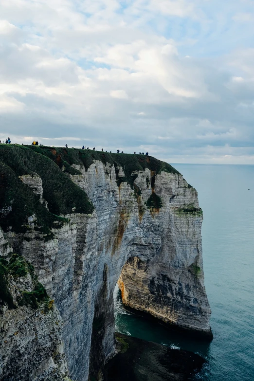 there is an amazing view of a cliffside