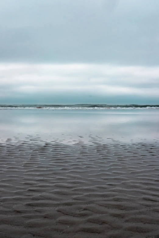 a body of water that has sand in it