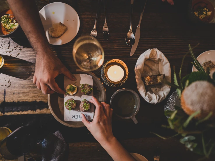 food is on the plate being served at the restaurant