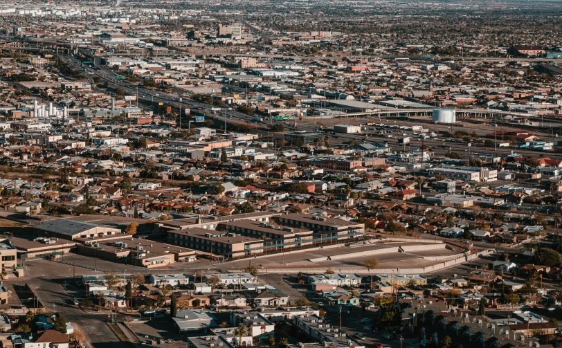 a large city with lots of buildings and streets