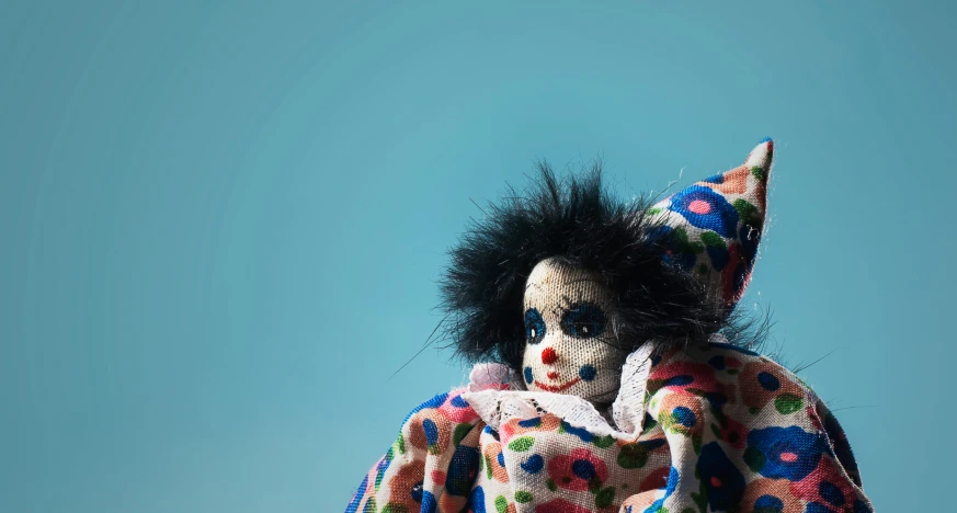 a close up of a person in clown makeup