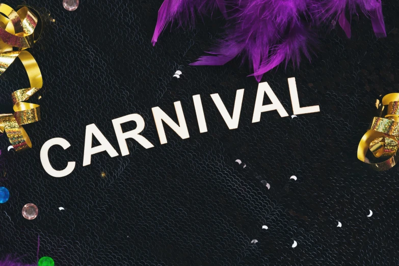 there is a carnival sign that says carnival