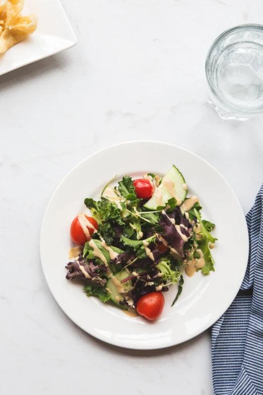 a plate of food that is on top of a table