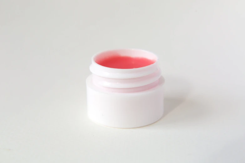 the jar is white with pink lid