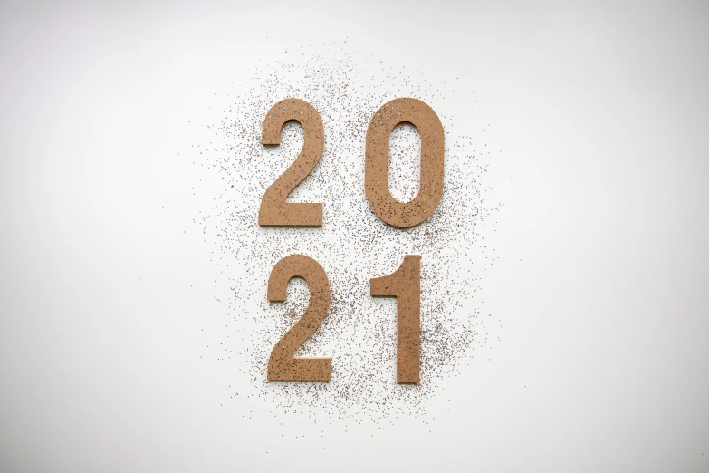 numbers made from wood and sand with the year 2012