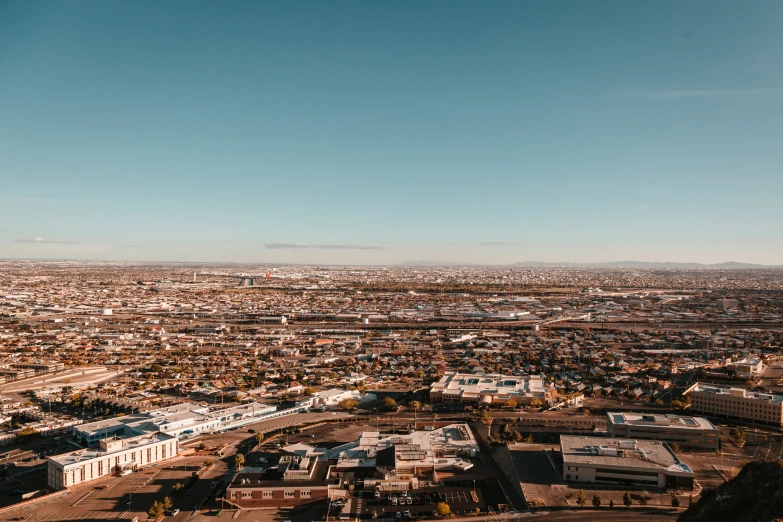 a high angle po of city streets with traffic