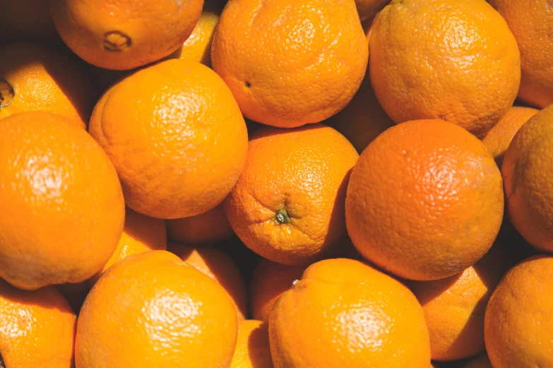 an up close s of a large pile of oranges