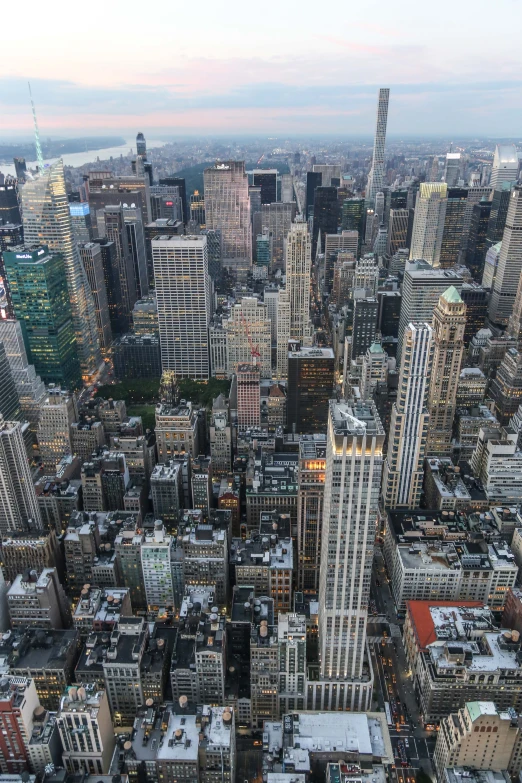 this aerial po shows a city skyline with skyscrs