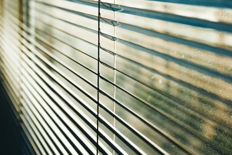 a window has an unusual pattern made by glass