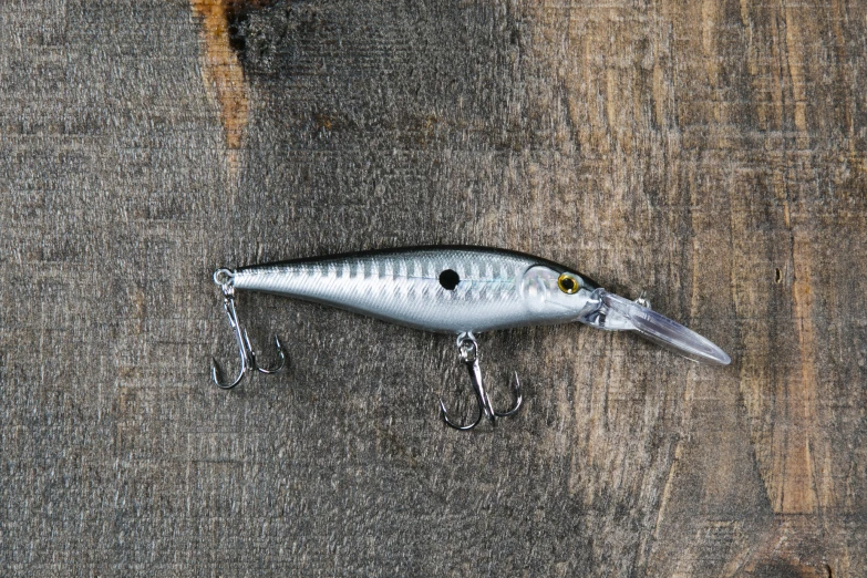 a lure with a chain on the end is displayed