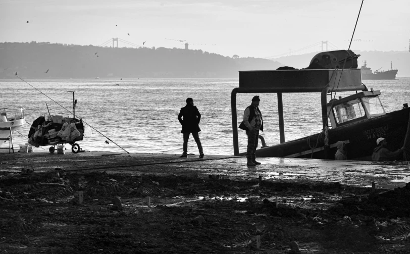 the boat is pulled out onto the shore