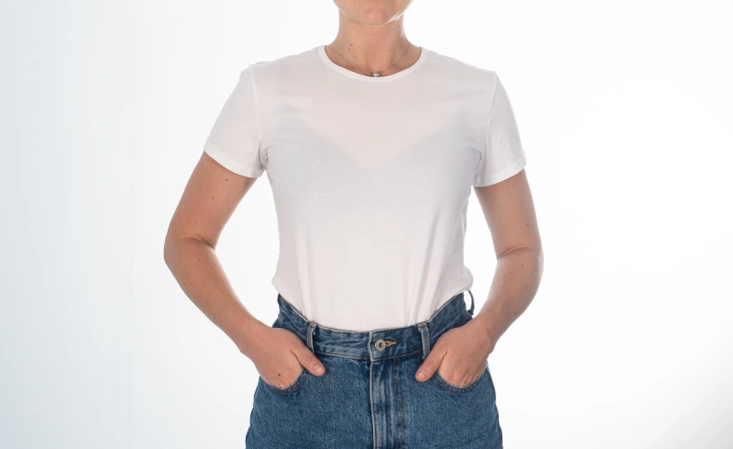 woman in white shirt posing for a picture