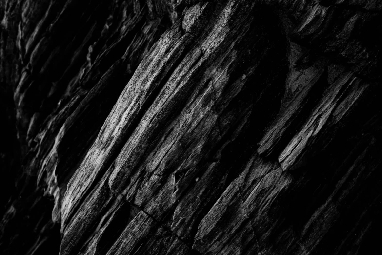 the abstract textured black and white pograph has an unusual effect