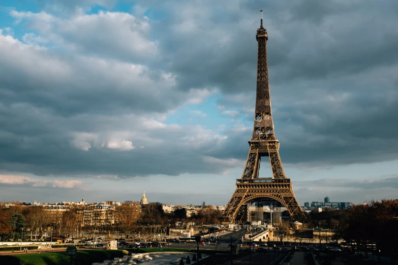 the eiffel tower is on the other side of the river