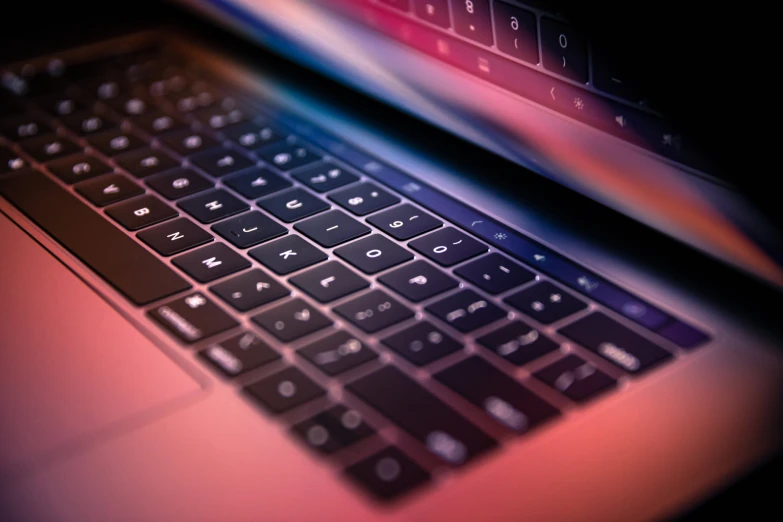 an image of a laptop keyboard closeup