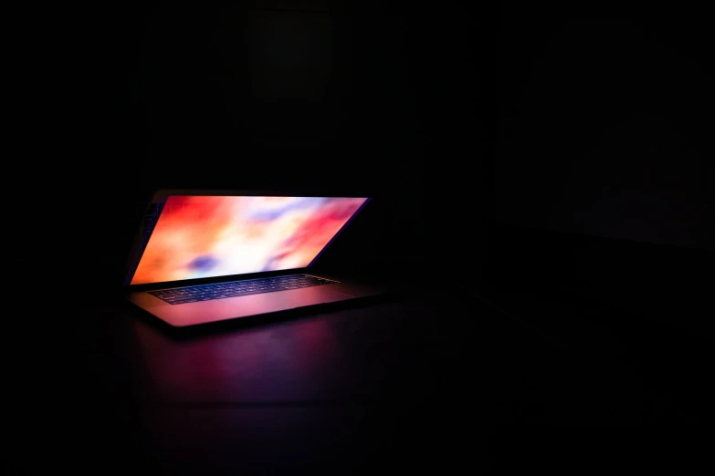a close up view of a laptop on the table