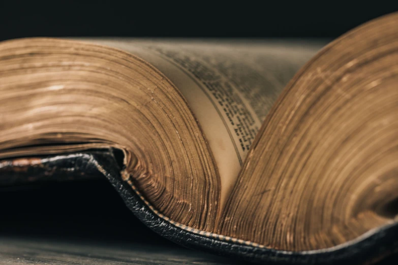 a open book on top of a table