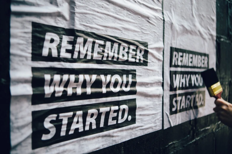 a wall that has some writing on it