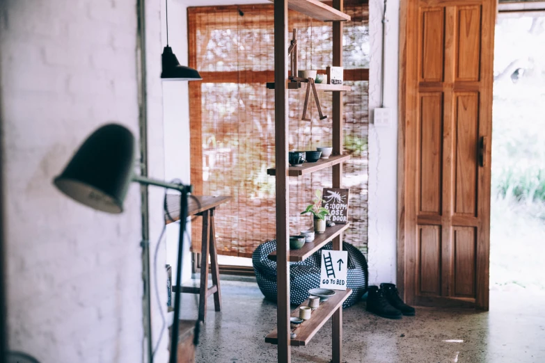 the light is on inside of a house