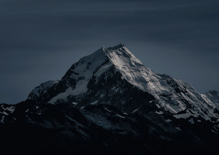 an image of the top of the snowy mountain