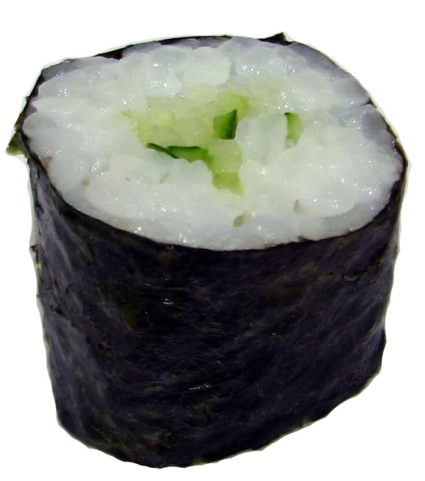 an sushi that is filled with rice