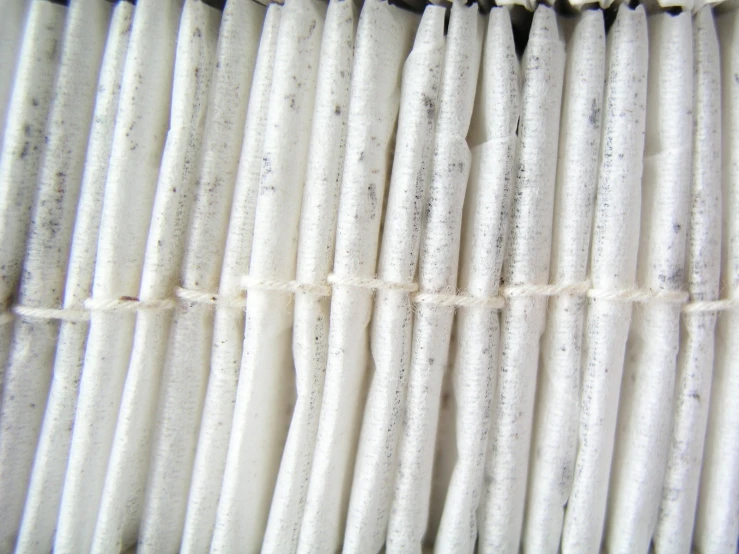 close up of a textured fabric material with stripes