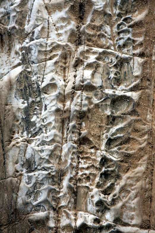 closeup of rocks and snow that can be seen from high up