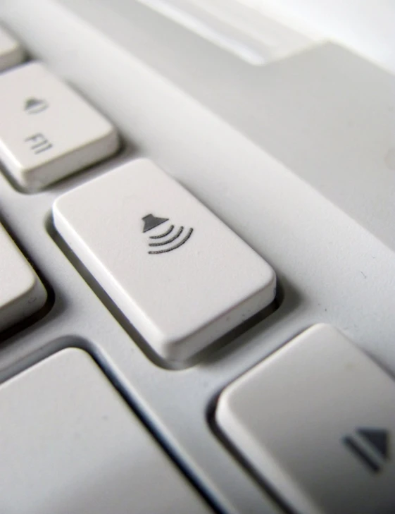 the close up view of a computer keyboard