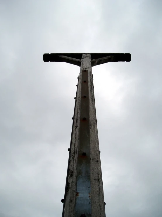 a large tall object with a sky background
