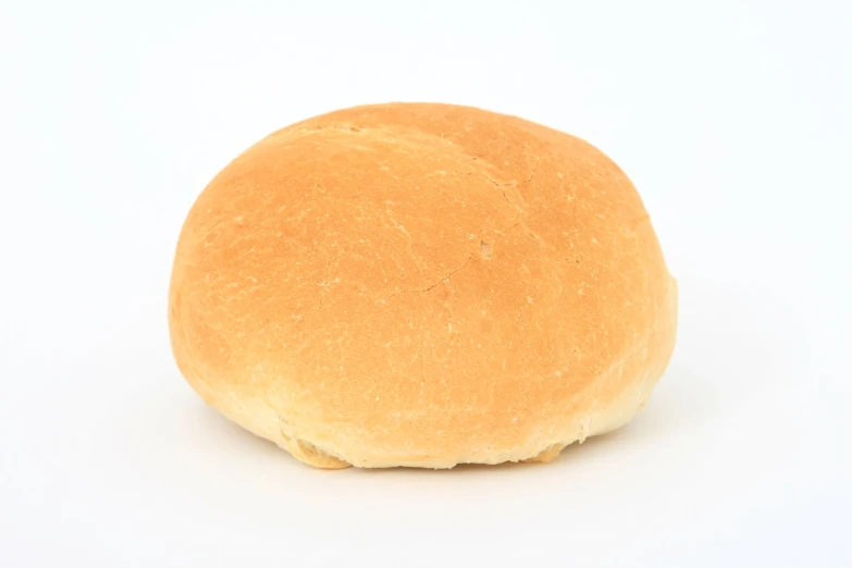 a bun on a white background has brown sprinkles